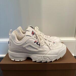 Fila white sneakers